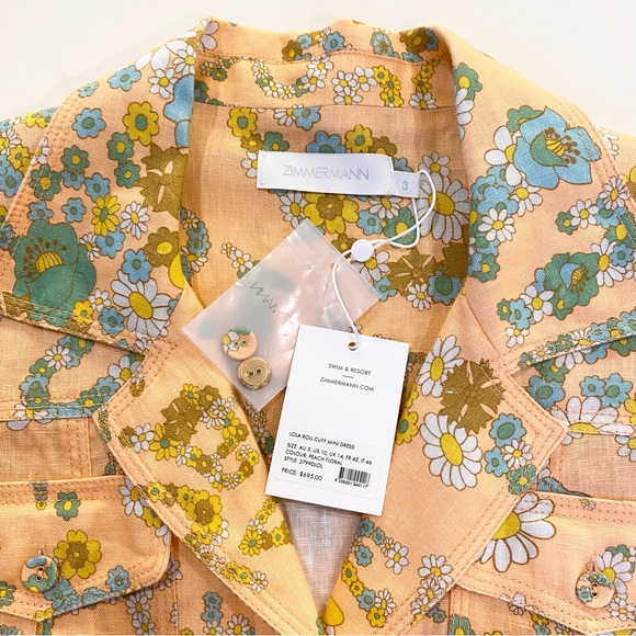 Zimmermann Lola Floral Mini Dress - Picture 6 of 12